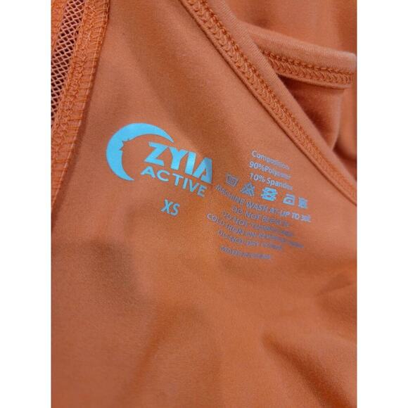 ZYIA Active Women's Effortless‎ Athleisure Tank Top Size XS Coral Orange - Picture 13 of 13